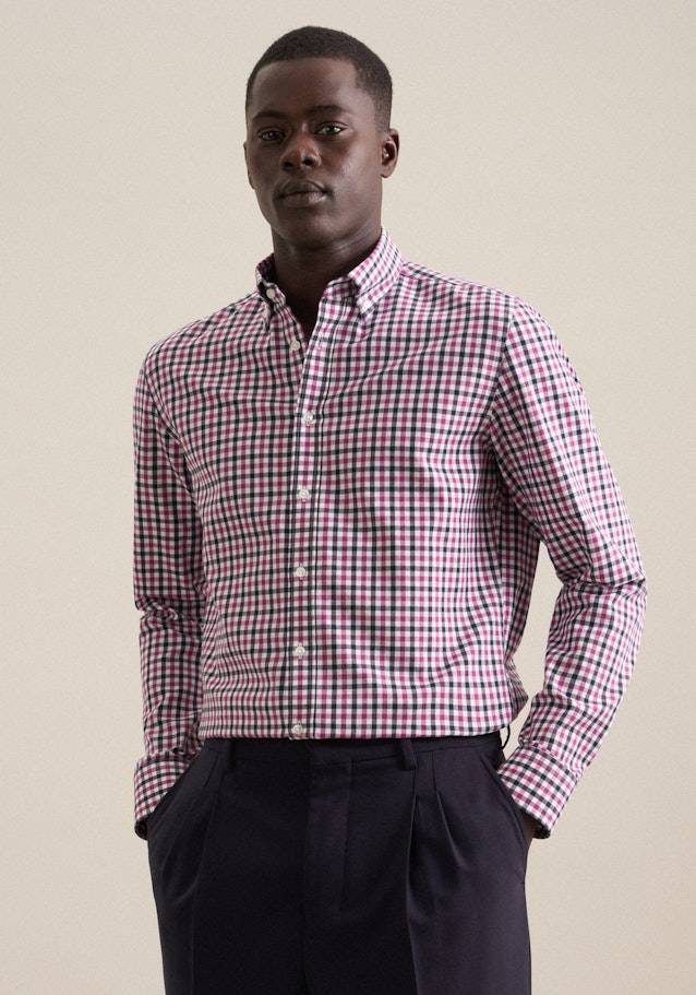 Studio Seidensticker Flanell Flanellhemd in Slim mit Button-Down-Kragen Online Outlet