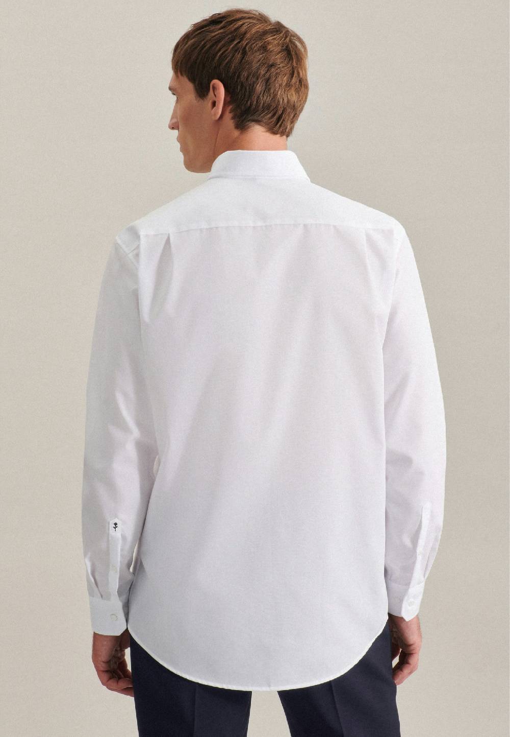 Studio Seidensticker Bügelfreies Popeline Business Hemd in Regular mit Button-Down-Kragen Kostenloser Versand international