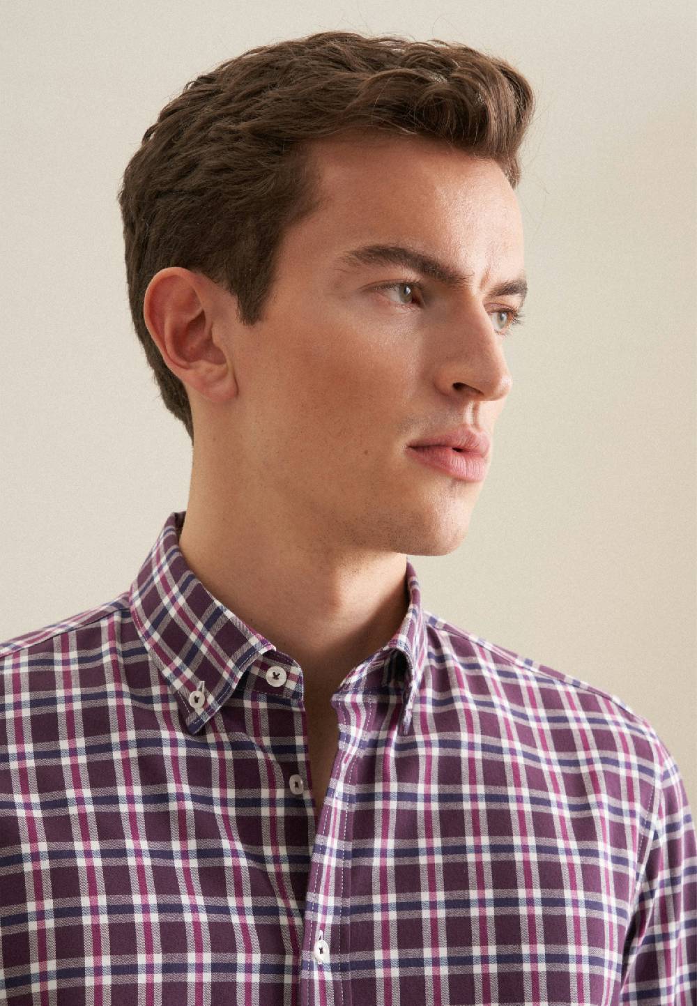 Studio Seidensticker Flanell Flanellhemd in Slim mit Button-Down-Kragen Fabrik Onlineshop