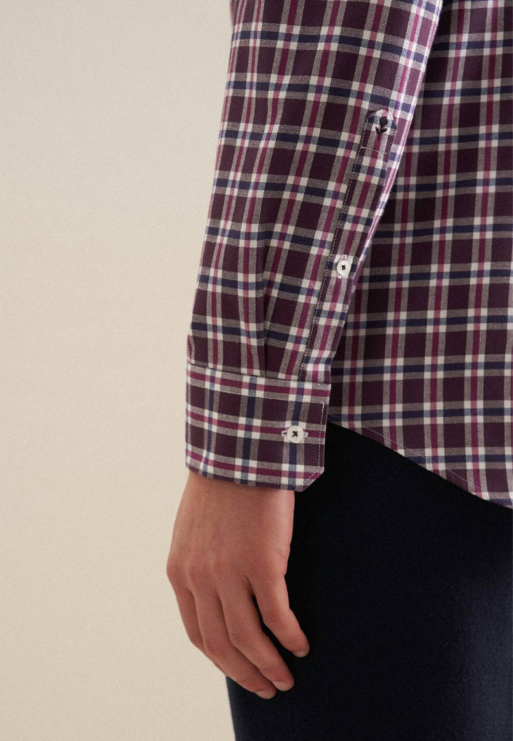 Studio Seidensticker Flanell Flanellhemd in Slim mit Button-Down-Kragen Fabrik Onlineshop