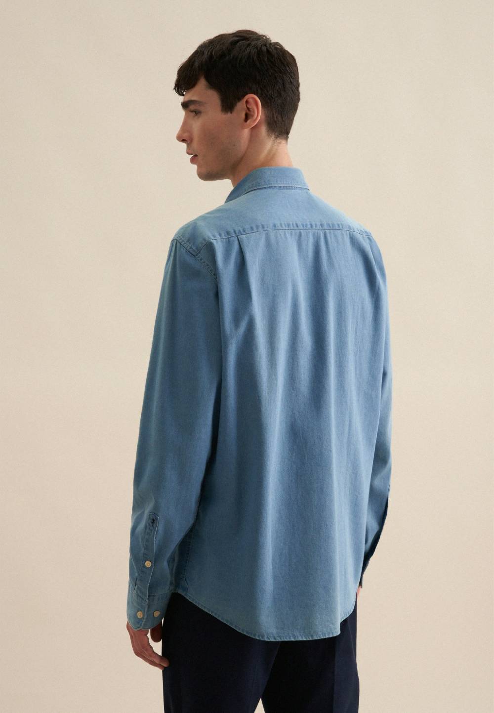 Studio Seidensticker Denim Casual Hemd in Regular mit Button-Down-Kragen Online Shopping
