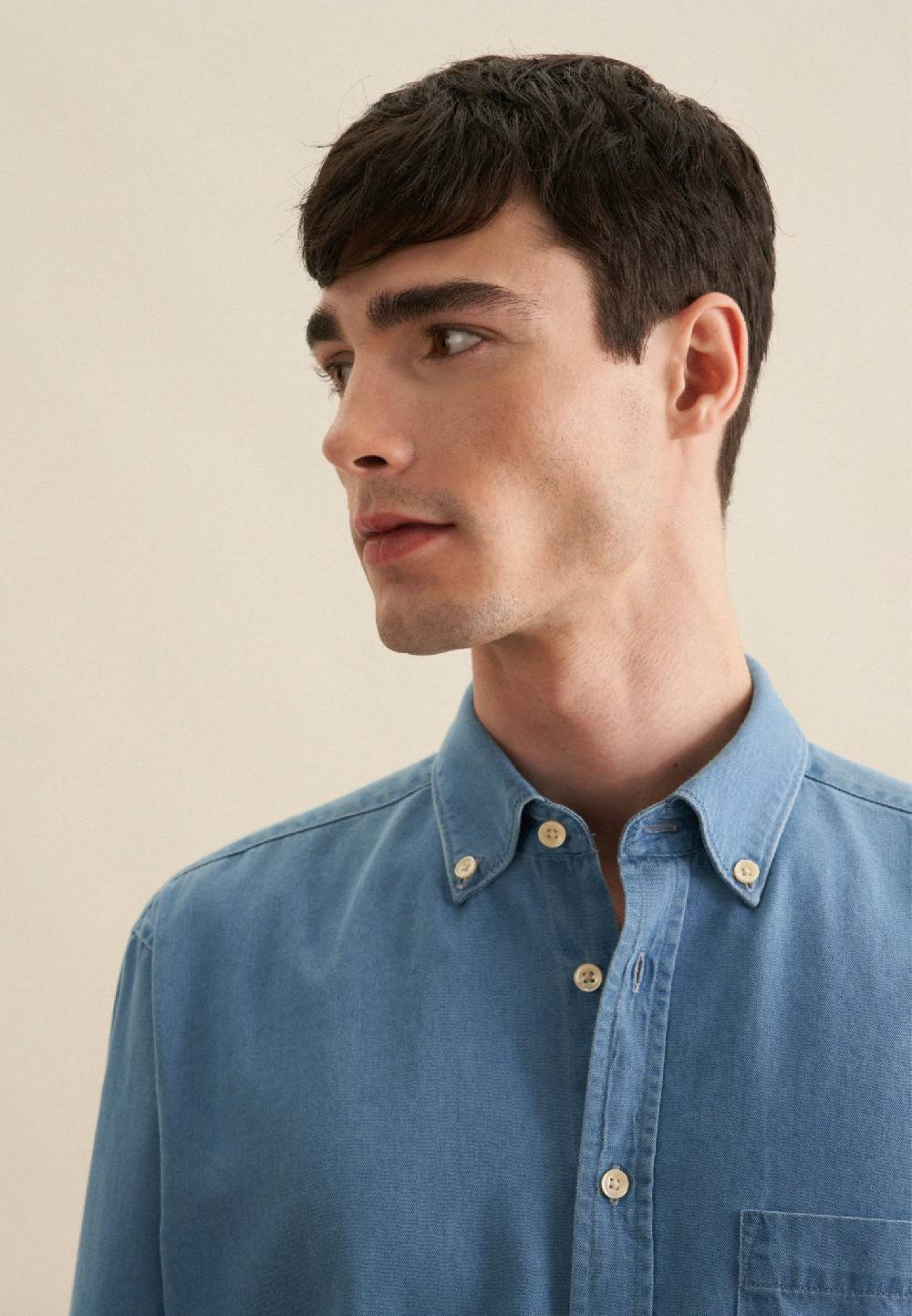 Studio Seidensticker Denim Casual Hemd in Regular mit Button-Down-Kragen Online Shopping