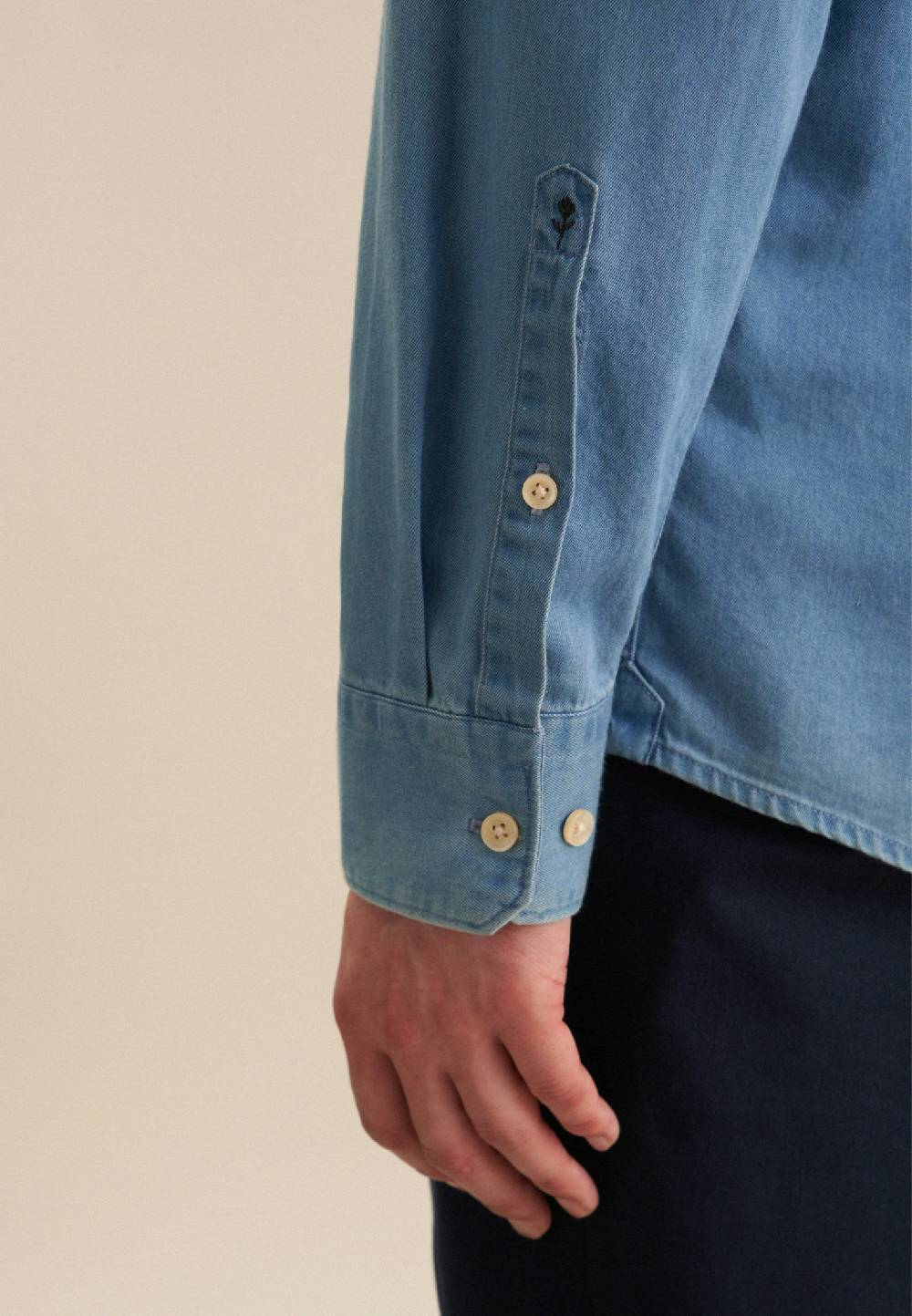 Studio Seidensticker Denim Casual Hemd in Regular mit Button-Down-Kragen Online Shopping