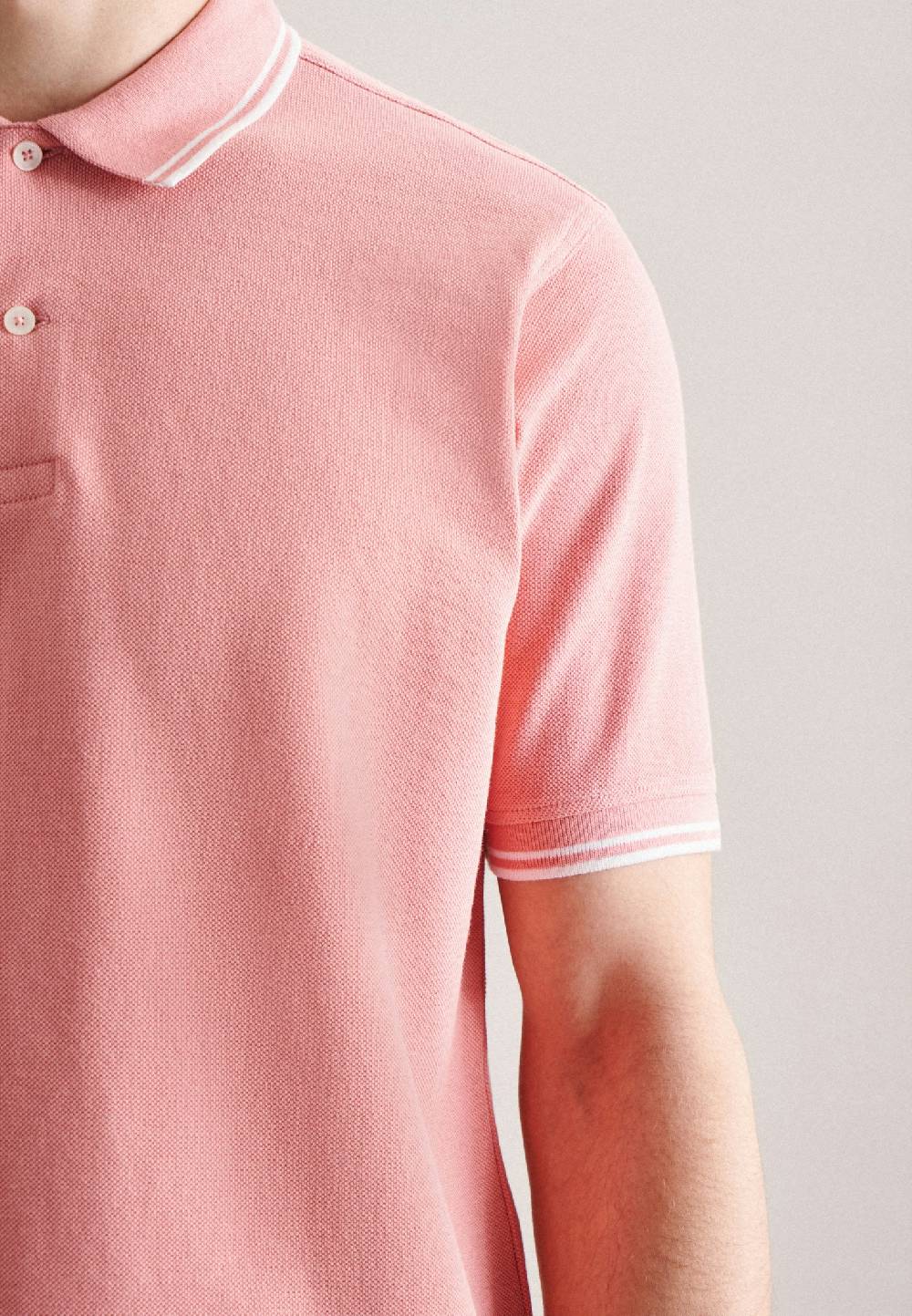 Studio Seidensticker Kragen Polo-Shirt Gerader Schnitt (Normal-Fit) Fabrikpreis