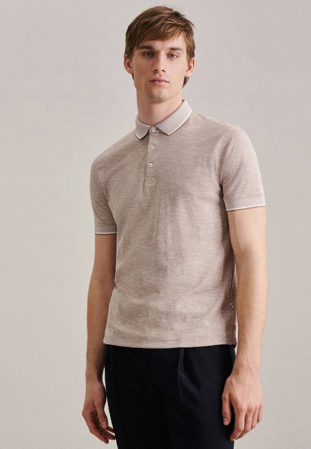 Studio Seidensticker Kragen Polo-Shirt Tailliert (Slim-Fit) Flash Sale