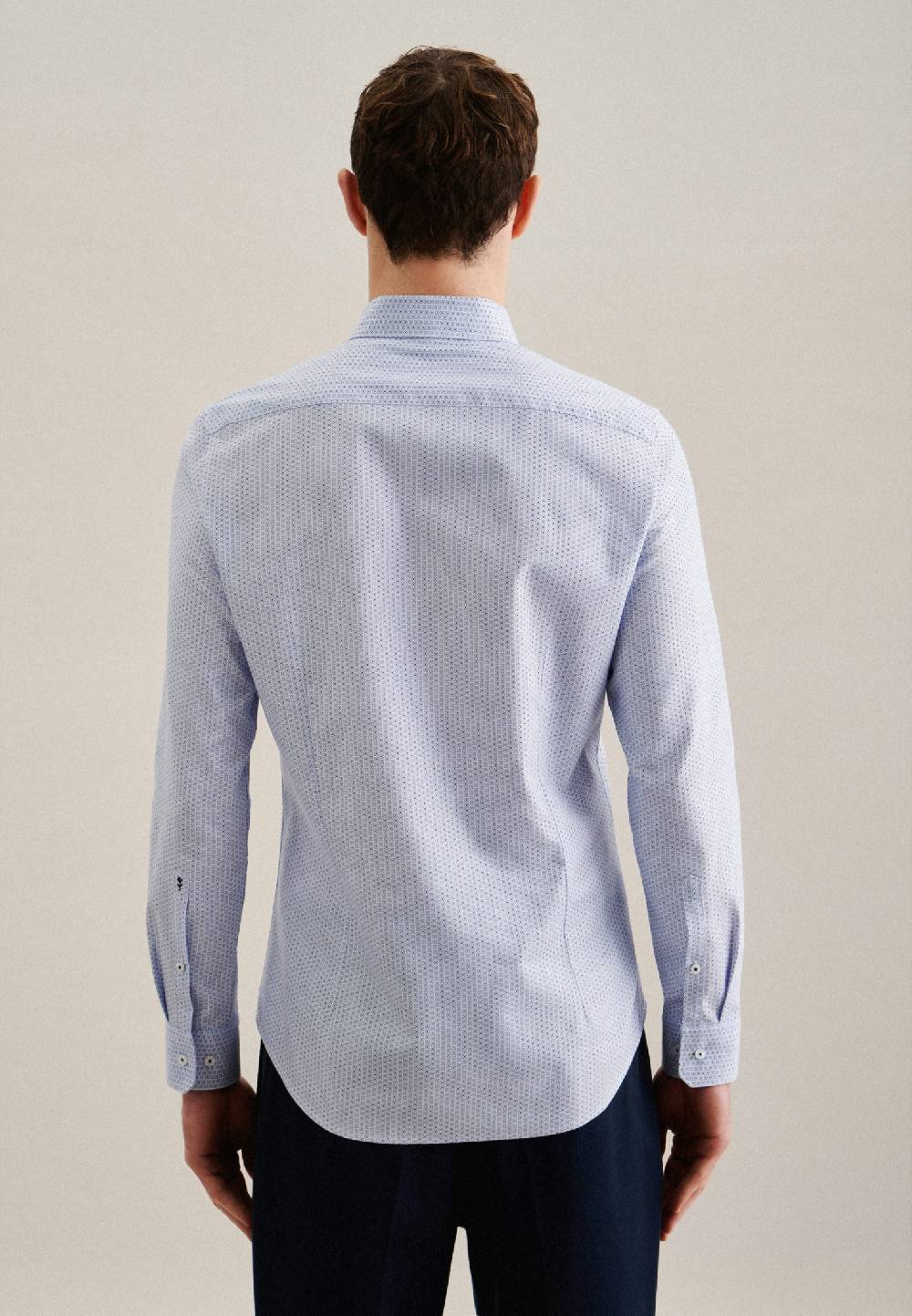 Studio Seidensticker Twill Business Hemd in Slim mit Covered-Button-Down-Kragen Im Verkauf