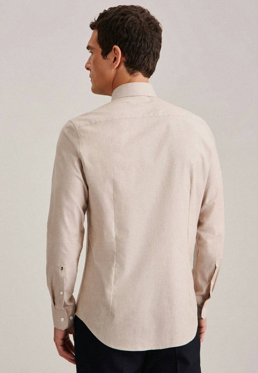 Studio Seidensticker Twill Flanellhemd in Slim mit Kentkragen 2025