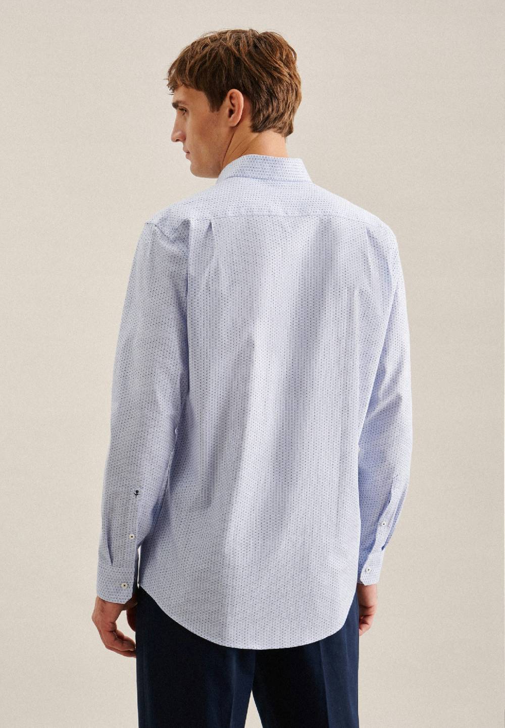 Studio Seidensticker Twill Business Hemd in Regular mit Covered-Button-Down-Kragen Kostenloser Versand