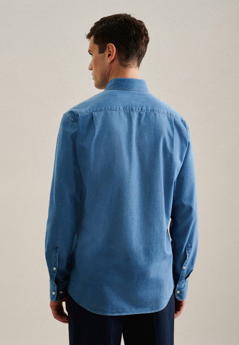 Studio Seidensticker Denim Casual Hemd in Regular mit Button-Down-Kragen Valentinstagsangebot