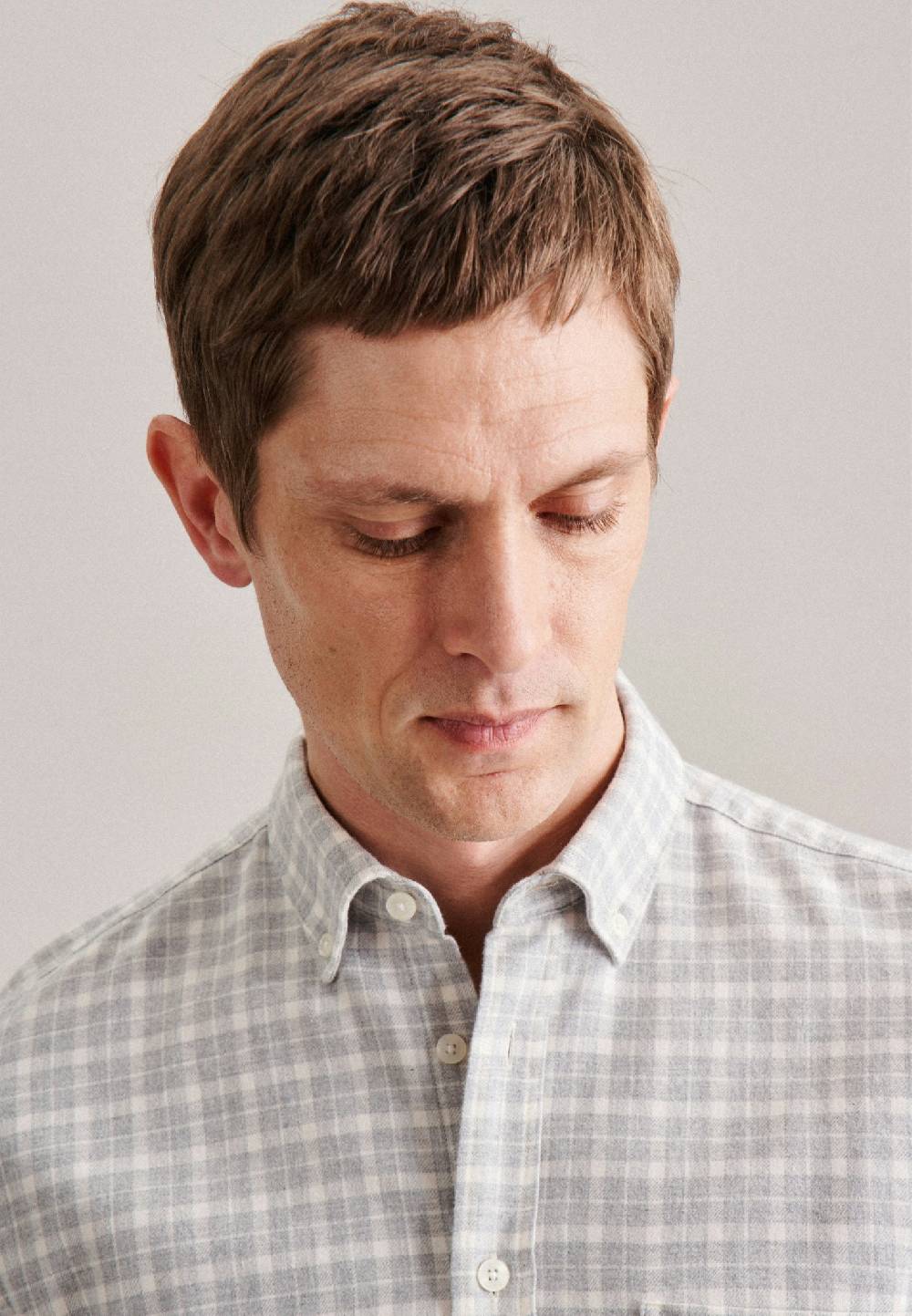 Studio Seidensticker Twill Casual Hemd in Regular mit Button-Down-Kragen Vierteljährliche Förderung