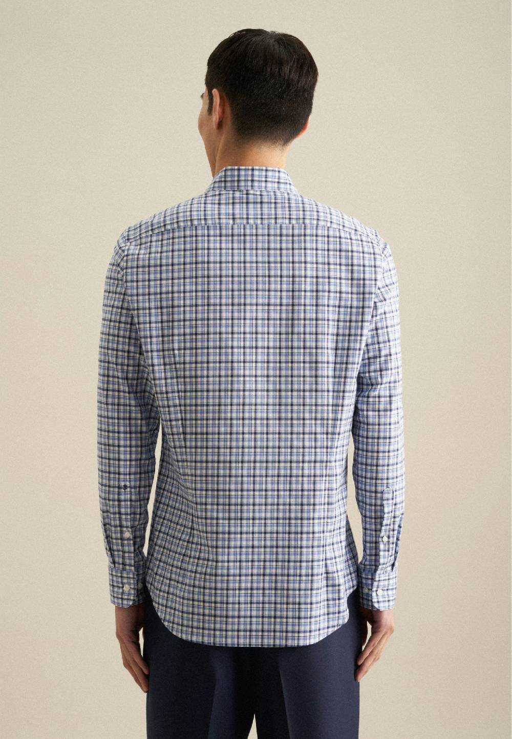 Studio Seidensticker Bügelfreies Twill Business Hemd in Slim mit Button-Down-Kragen zollfrei