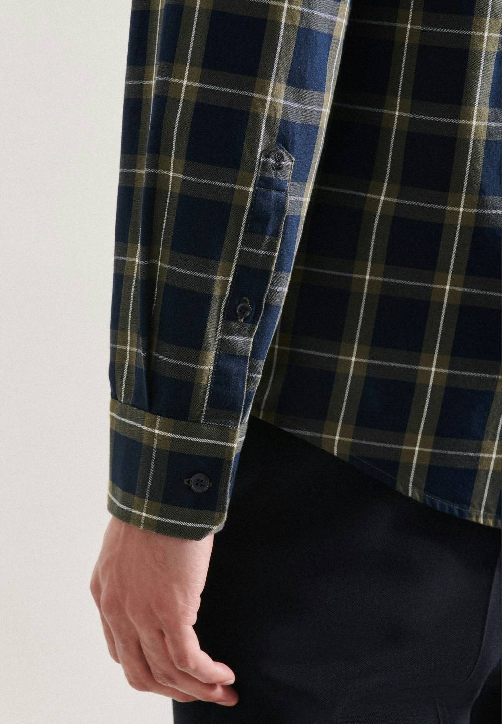 Studio Seidensticker Twill Casual Hemd in Regular mit Kentkragen Flash Sale