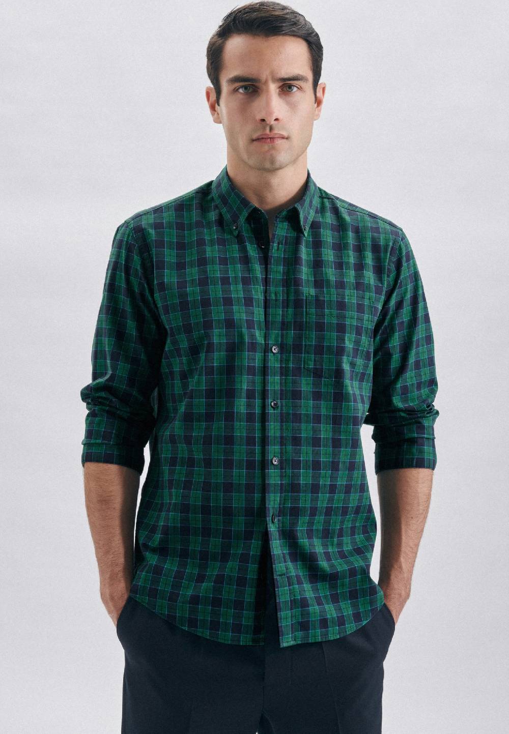 Studio Seidensticker Oxford Oxfordhemd in Regular mit Button-Down-Kragen Begrenztes Angebot