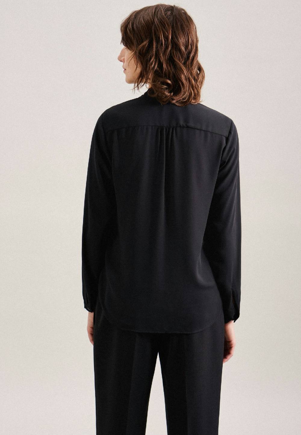Studio Seidensticker Krepp Wickelbluse Bis zu 65% Rabatt