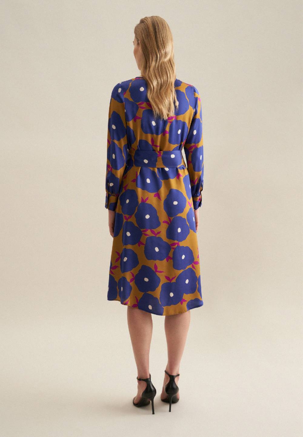 Studio Seidensticker Satin Midi Kleid Flash Sale