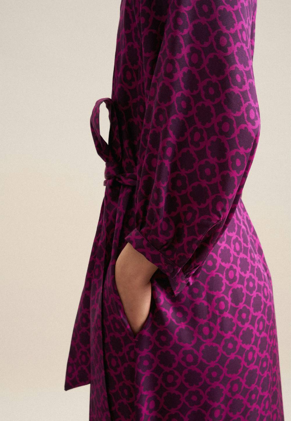 Studio Seidensticker Twill Midi Kleid Begrenztes Angebot