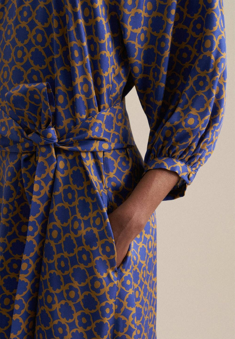 Studio Seidensticker Twill Midi Kleid Lagerräumung