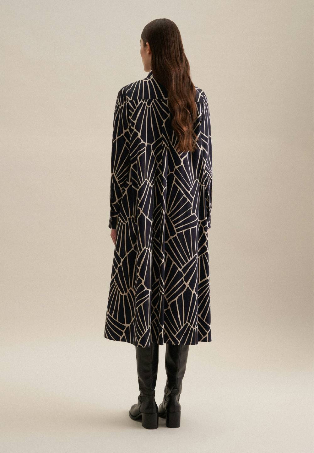 Studio Seidensticker Satin Midi Kleid Flash Sale